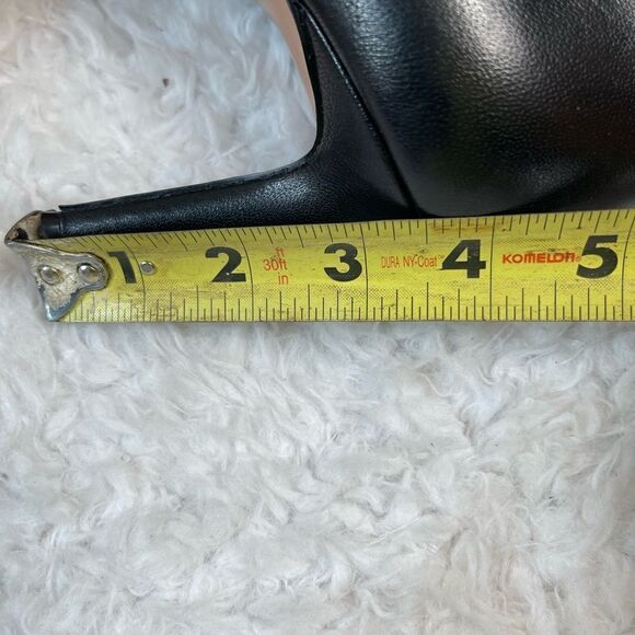 Nine West leather calf hair leopard print &black ankle slip on boots SZ9.5M - Picture 8 of 11